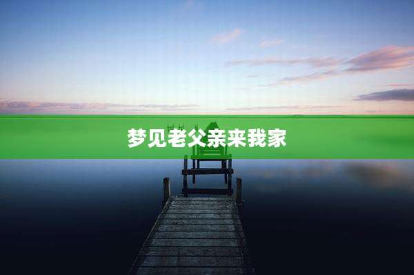 梦见老父亲来我家