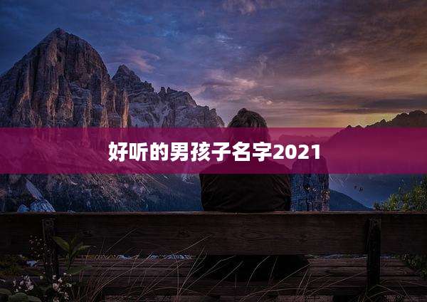 好听的男孩子名字2021