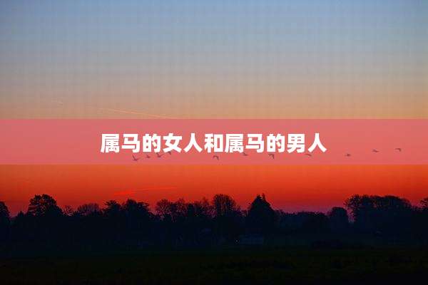 属马的女人和属马的男人