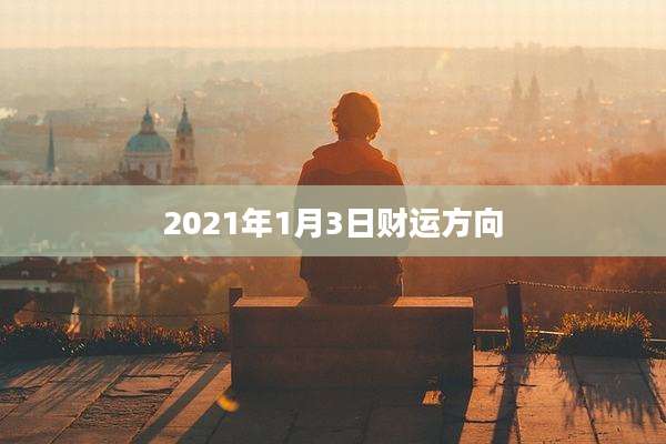 2021年1月3日财运方向