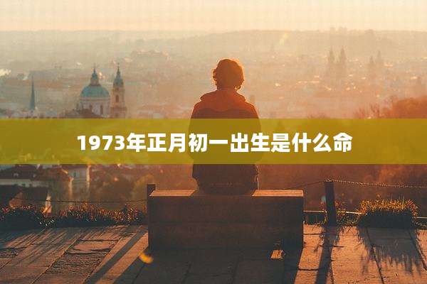 1973年正月初一出生是什么命
