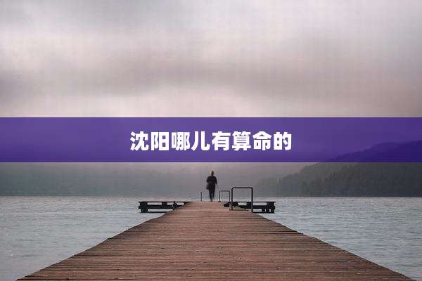 沈阳哪儿有算命的