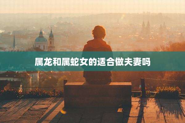 属龙和属蛇女的适合做夫妻吗