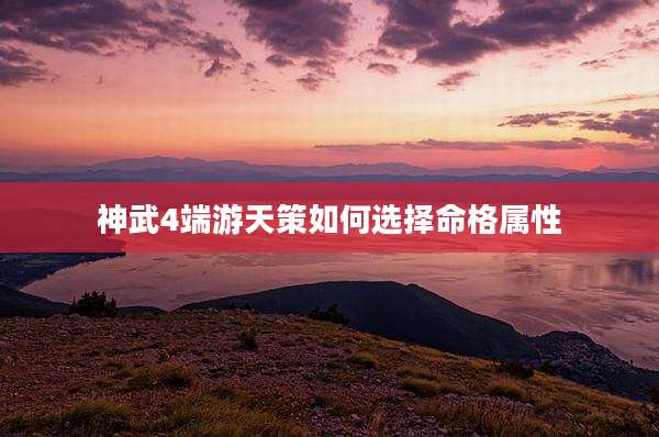 神武4端游天策如何选择命格属性