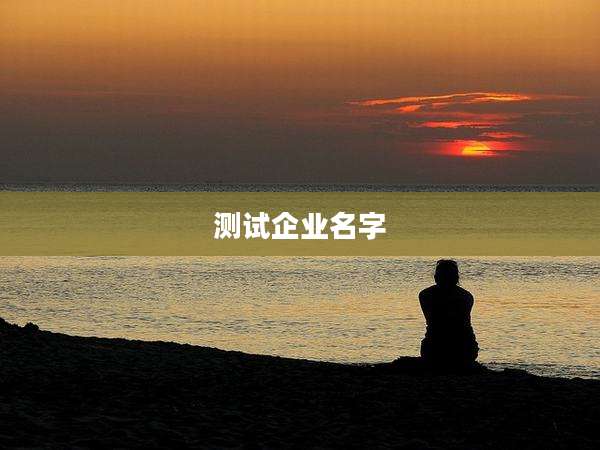 测试企业名字