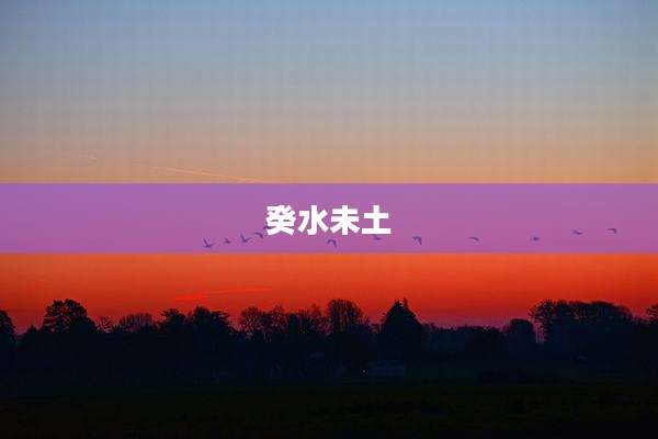 癸水未土