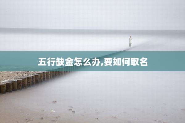 五行缺金怎么办,要如何取名