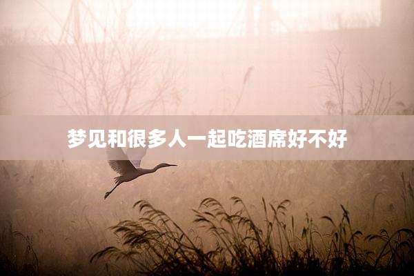 梦见和很多人一起吃酒席好不好