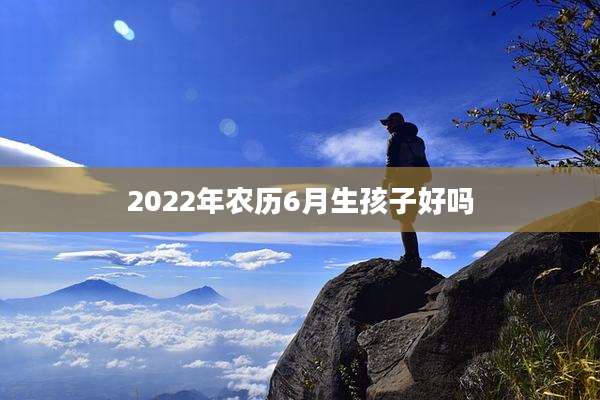 2022年农历6月生孩子好吗