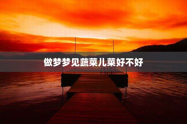 做梦梦见蔬菜儿菜好不好