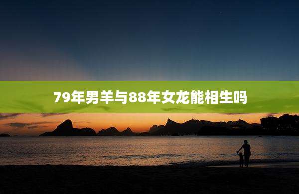 79年男羊与88年女龙能相生吗