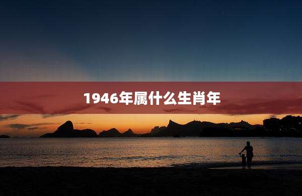 1946年属什么生肖年