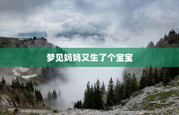 梦见妈妈又生了个宝宝