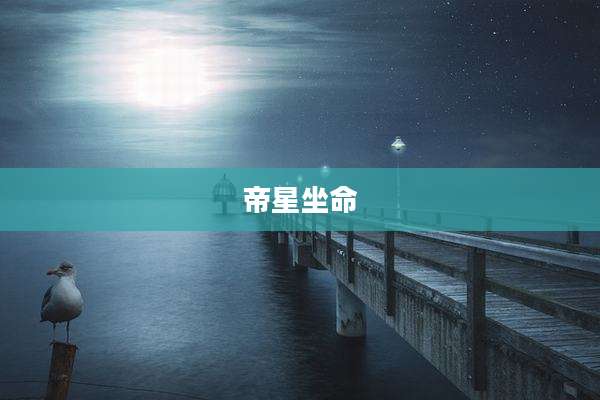 帝星坐命