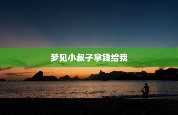 梦见小叔子拿钱给我