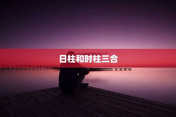 日柱和时柱三合