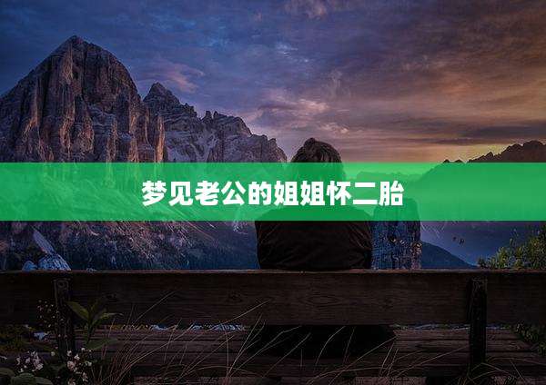 梦见老公的姐姐怀二胎