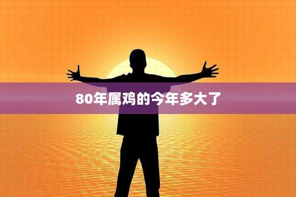 80年属鸡的今年多大了