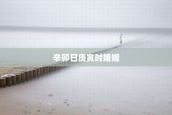 辛卯日庚寅时婚姻