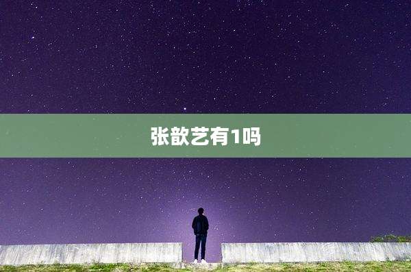 张歆艺有1吗