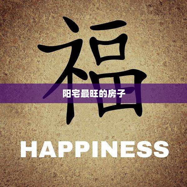 阳宅最旺的房子