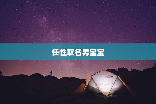 任性取名男宝宝