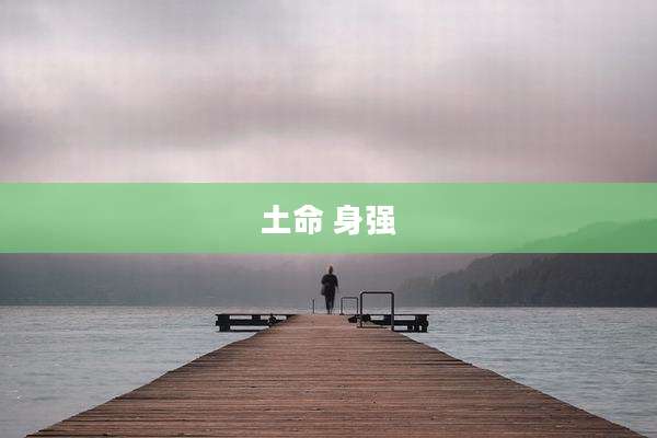 土命 身强