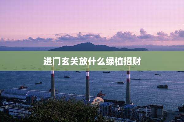进门玄关放什么绿植招财