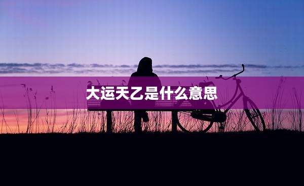大运天乙是什么意思