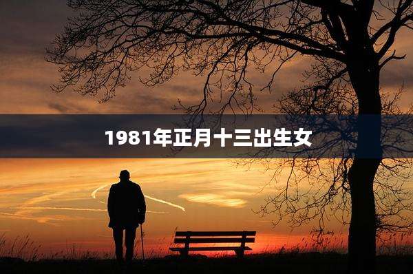 1981年正月十三出生女
