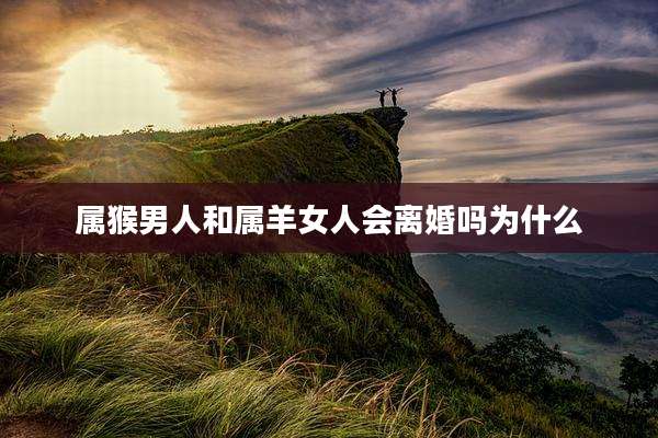 属猴男人和属羊女人会离婚吗为什么