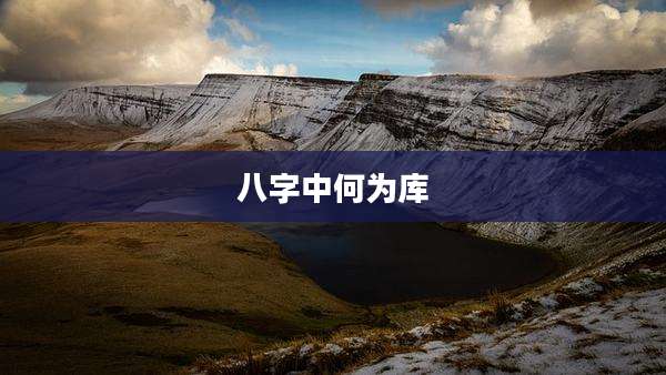 八字中何为库