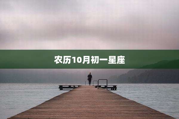 农历10月初一星座
