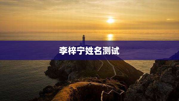 李梓宁姓名测试