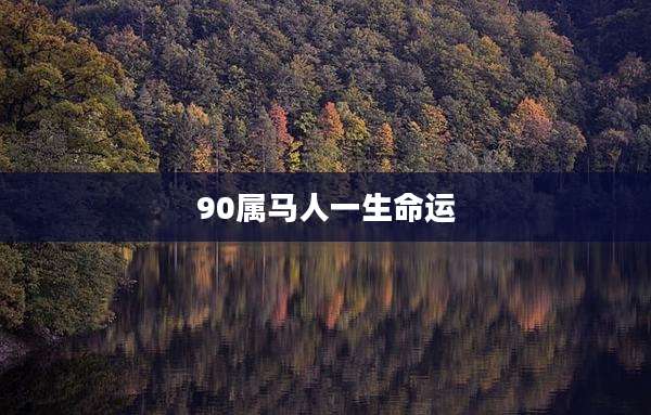 90属马人一生命运
