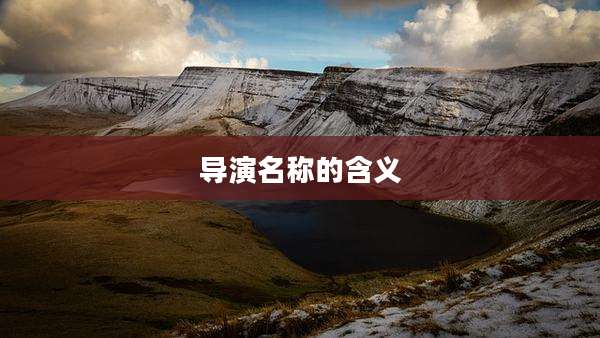 导演名称的含义