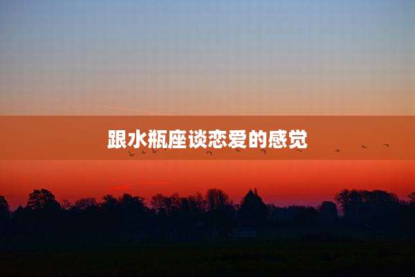 跟水瓶座谈恋爱的感觉