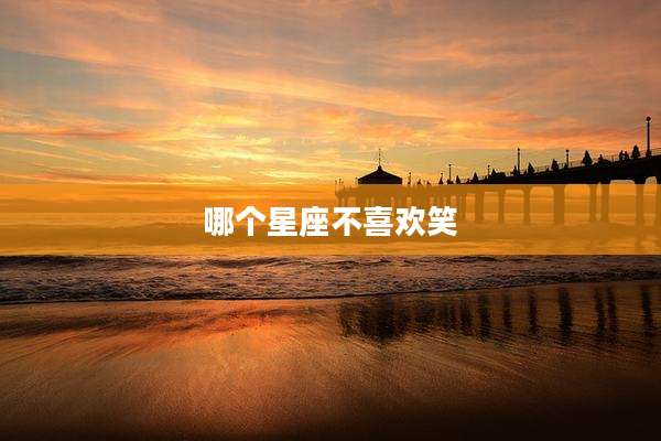 哪个星座不喜欢笑