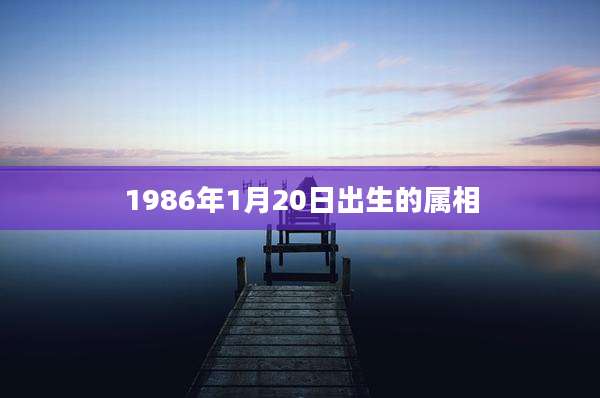 1986年1月20日出生的属相