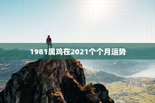 1981属鸡在2021个个月运势
