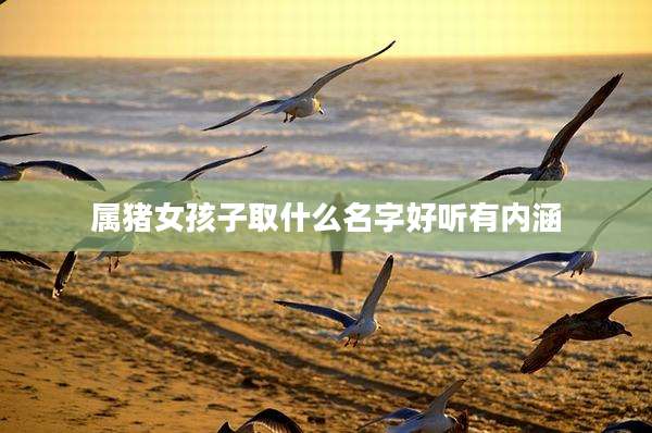 属猪女孩子取什么名字好听有内涵