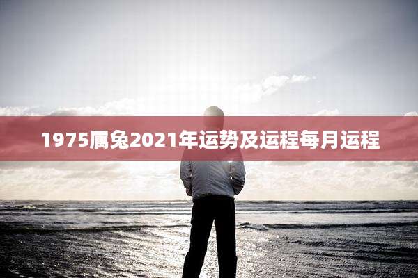 1975属兔2021年运势及运程每月运程