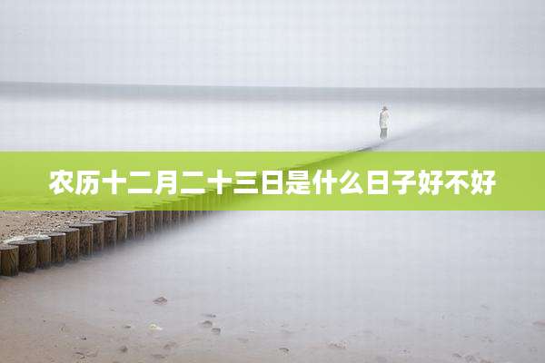 农历十二月二十三日是什么日子好不好