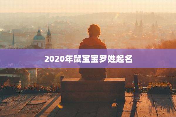 2020年鼠宝宝罗姓起名