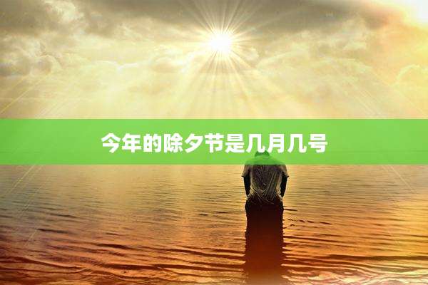 今年的除夕节是几月几号
