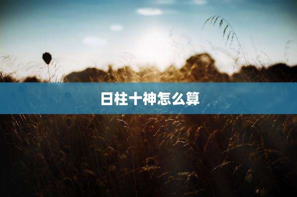 日柱十神怎么算