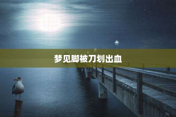 梦见脚被刀划出血