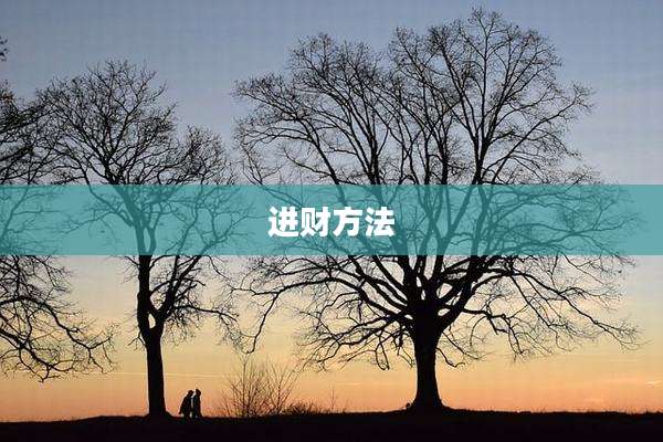进财方法