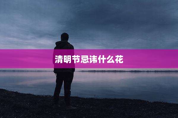 清明节忌讳什么花