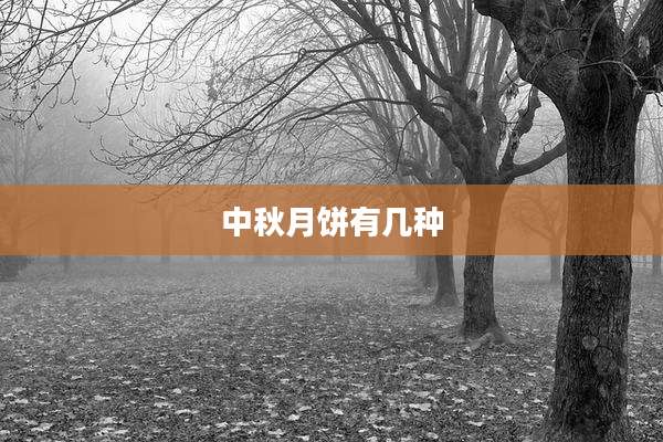 中秋月饼有几种